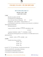 Đề cương ôn tập hóa 12 phần 1 