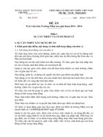 ĐỀ ÁN Vị trí việc làm Trường Mầm non giai đoạn 2014 2016