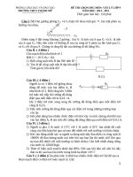 Bộ đề đáp án thi học sinh giỏi môn vật lý lớp 9 năm 2016