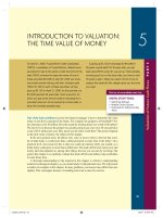 Chapter 5  introduction to valuation; the time value of money 