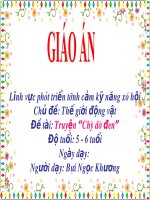 Giáo án điện tử Lớp lá Truyện chú dê đen
