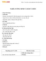 Giáo án bài Nghĩa tường minh và hàm ý (tiếp)