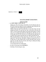 Tài liệu bồi dưỡng thường xuyên MODULE THCS 5 