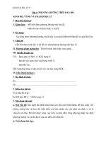 Giáo án Địa lý 6 bài 4: Phương hướng trên bản đồ, kinh độ, vĩ độ và tọa độ địa lí