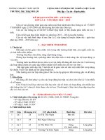 Kế hoạch chăm sóc giáo dục trẻ Mẫu giáo 5 tuổi năm 2014   2015