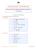 Chủ đề 04  phương trình, bất phương trình mũ và logarit 