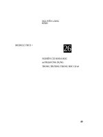 Tài liệu bồi dưỡng thường xuyên MODULE THCS26 