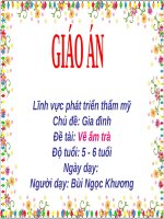 Giáo án điện tử Lớp Lá đề tài Vẽ ấm trà