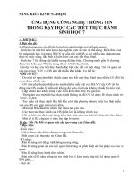 SKKN ứng dụng công nghệ thông tin trong dạy học các tiết thực hành sinh học 7