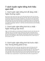 7 cách luyện nghe tiếng anh hiệu quả nhất