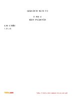 Giáo án Tiếng Việt lớp 3 tuần 6: Tập đọc - Bài tập làm văn