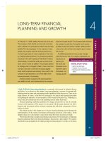 Chapter 4  long term financial planning and growth 