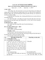 Giáo án An toàn giáo thông lớp 5 - Bài 6: An toàn giao thông đường sắt
