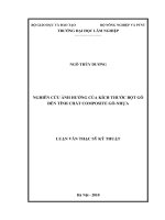 Nghiên cứu ảnh hưởng của kích thước bột gỗ đến tính chất composite gỗ   nhựa 