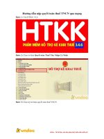 Hướng dẫn nộp quyết toán thuế TNCN qua mạng