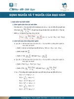 Tóm tắt bài học - Ôn tập Môn Toán Lớp 11d 28