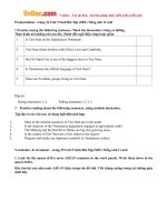 Giải bài tập SBT Tiếng Anh lớp 11 chương trình mới Unit 5: Being part of ASEAN