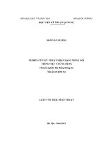 Nghiên cứu kỹ thuật nhận dạng tiếng nói tiếng việt và ứng dụng