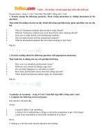 Giải bài tập SBT Tiếng Anh lớp 11 chương trình mới Unit 7: Further education