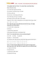 Trắc nghiệm Sinh học 10 bài 1: Các cấp tổ chức của thế giới sống