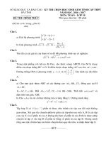 Đề thi HSG lớp 10 và lớp 11 tỉnh hà tĩnh môn toán năm 2016 2017
