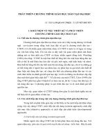 Phát triển chương trình giáo dục đại học