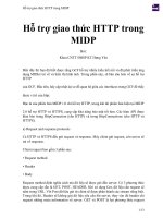 Hỗ trợ giao thức HTTP trong MIDP