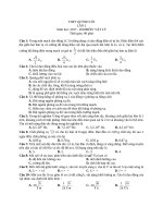 Đề thi thử THPT 2017 môn Vật Lý trường THPT Quỳnh Côi Lần 2 File word Có lời giải chi tiết
