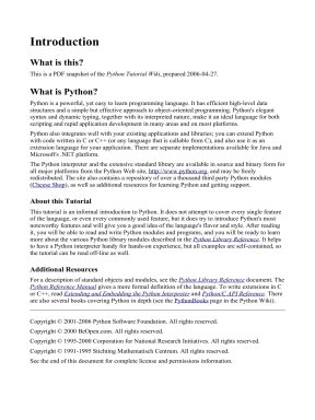 Python tutorial wiki