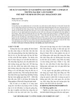 ĐỀ XUẤT GIẢI PHÁP CẢI TẠO KHÔNG GIAN KIẾN TRÚC CẢNH QUAN TRƯỜNG ĐẠI HỌC LÂM NGHIỆP PHÙ HỢP VỚI ĐỊNH HƯỚNG QUY HOẠCH ĐẾN 2030