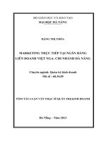 Marketing trực tiếp tại ngân hàng liên doanh việt nga   chi nhánh đà nẵng (tt) 