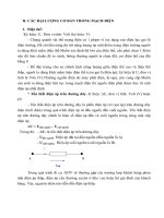 CÁC ĐẠI LƯỢNG CƠ BẢN TRONG MẠCH ĐIỆN