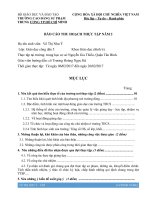 Báo cáo thực tập sư phạm tại trường THCS