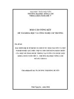 Đặc điểm dịch tễ bệnh ve chó ở tp  thái nguyên và thử nghiệm hiệu quả điều trị ve cho chó bằng dịch chiết của một số thảo dược trồng tại vườn cây dược liệu khoa chăn nuôi thú y   trường 