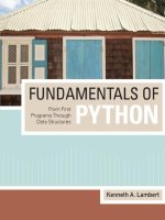 Fundamentals of python from first programs through data structures 
