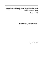 Problem solving with algorithms and data structures 