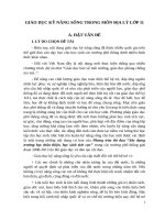 GIÁO dục kỹ NĂNG SỐNG TRONG môn địa lý lớp 11 