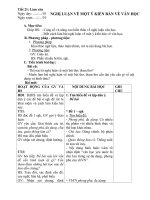 Giáo án bài Nghị luận về một ý kiến bàn về văn học