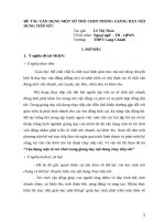 VẬN DỤNG một số TRÒ CHƠI TRONG GIẢNG dạy nội DUNG TIẾP sức 