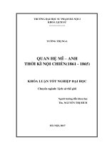 Quan hệ Mĩ - Anh thời kì nội chiến (1861-1865)