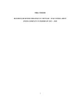 Building business strategy in vietnam – italy steel joint stock company in period of 2015   2020