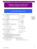 01  đại số+GT 11 chương i hàm lượng giác  PTLG 