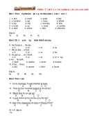 Bài tập trắc nghiệm Tiếng Anh lớp 6 Unit 4: Big or Small (Test 2) có đáp án