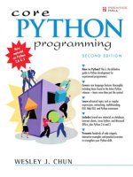 Core python programming 2nd edition sep 2006 