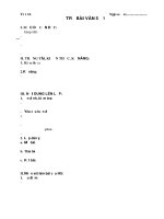 Giáo án Ngữ văn 10: Trả bài làm văn số 1