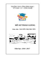 BIÊN bản THAO GIẢNG của giáo viên dạy môn hình học 8 