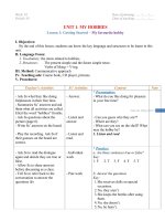 Giáo án tiếng anh 7 theo chương trình thí điểm