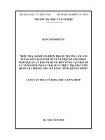 Điều tra, đánh giá hiện trạng nguồn lâm sản ngoài gỗ làm cơ sở đề xuất một số giải pháp nhằm quản lý bảo vệ rừng bền vững tại một số xã vùng đệm (xuân trạch và phúc trạch) vườn quốc gia phong nha   kẻ bàng, tỉnh quảng ninh 