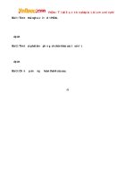 Bài tập trắc nghiệm Tiếng Anh lớp 6 Unit 11: What do you eat? (Luyện tập) có đáp án