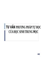 Tư vấn phương pháp tự học của học sinh trung học 